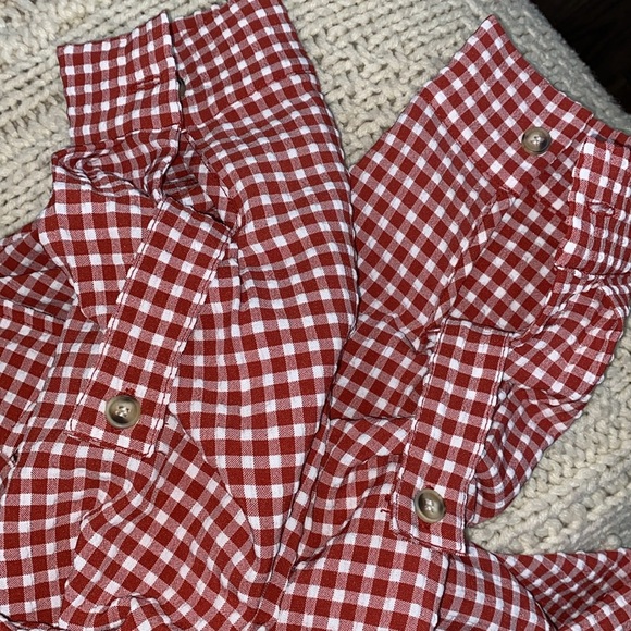 P Cill red & white checkered button down shirt size medium - Picture 5 of 8